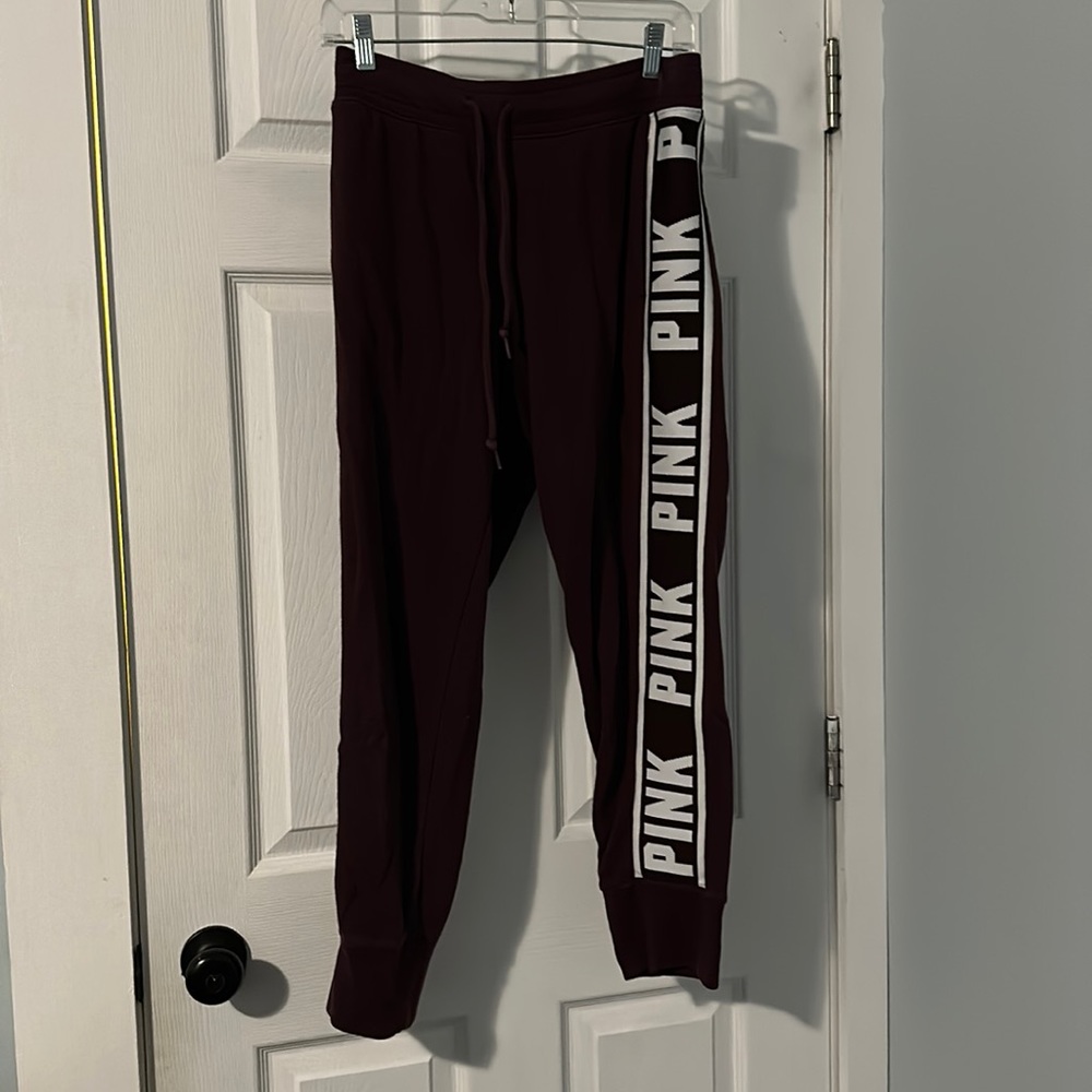 PINK Maroon Sweatpants